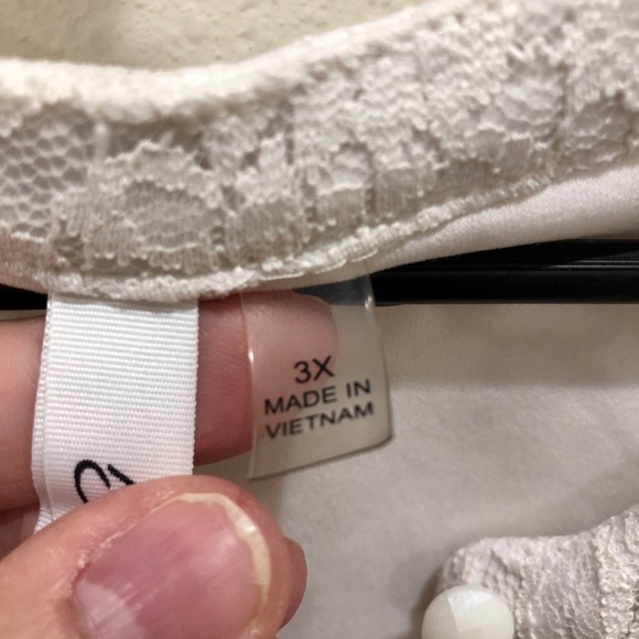 Elegant Cream Lace Sleeveless Top - Picture 3 of 5